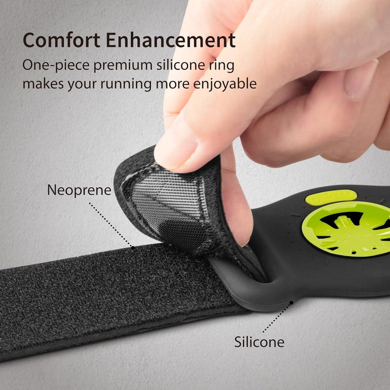 BONE COLLECTION Bone Run Tie Connect Kit 2 Magnetic, Magnetic Running Phone Holder, Detachable & 360° Rotatable Sport Armband, Skin-Friendly Silicone Phone Carrier for Most Smartphones (Quick Release Kit) - Image 4
